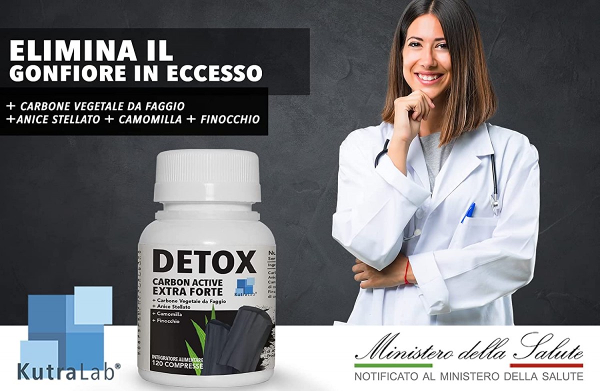 carbone vegetale per pancia gonfia